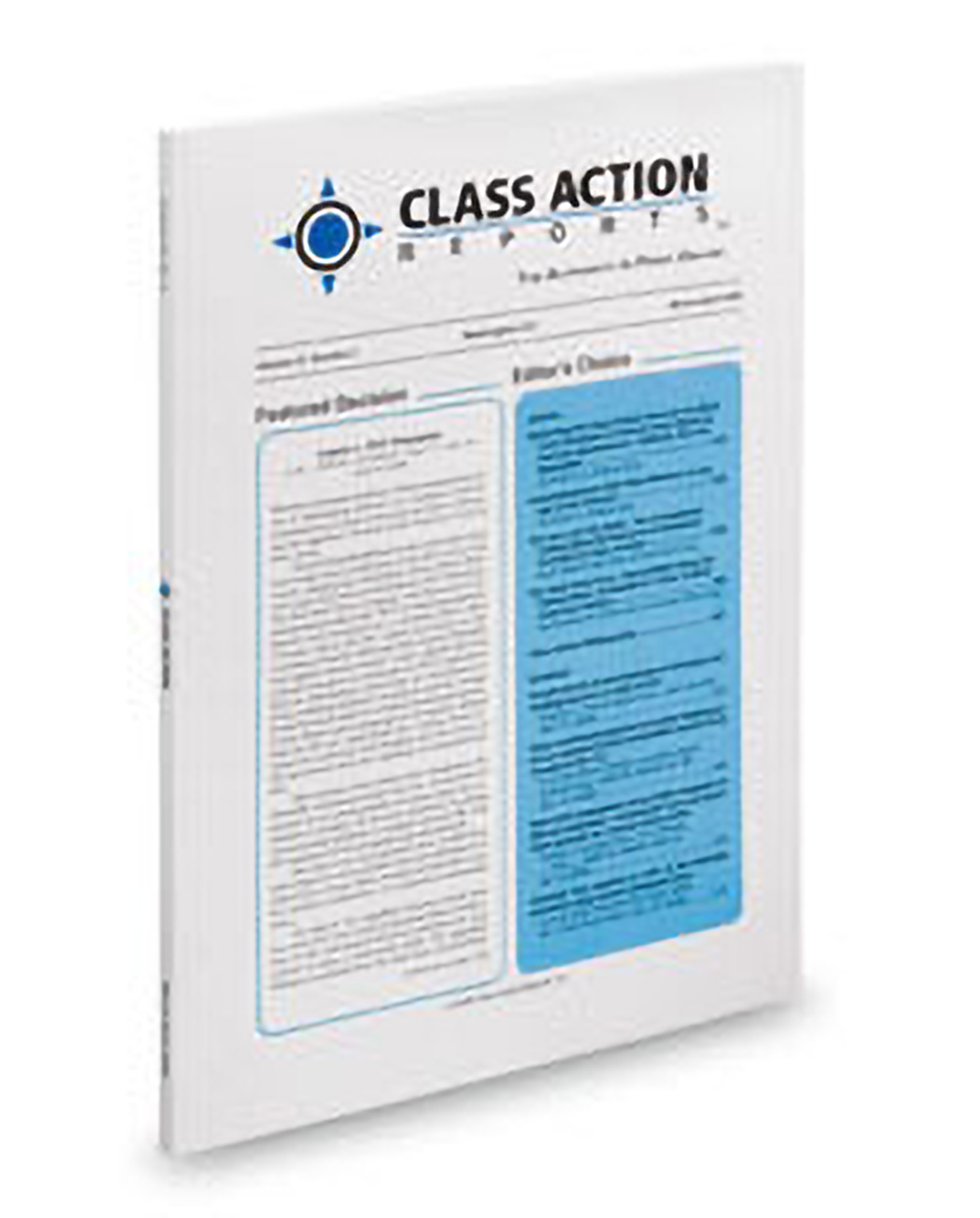 Cover of Class Action Reports