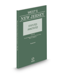 New Jersey Statutes Annotated Official Classification Title 2B Court Organization and Civil Code 2B:1 To 2B:End