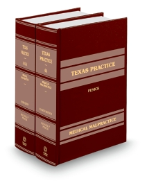 Texas Practice V.44-44A Medical Malpractice, 2025-2026 ed.