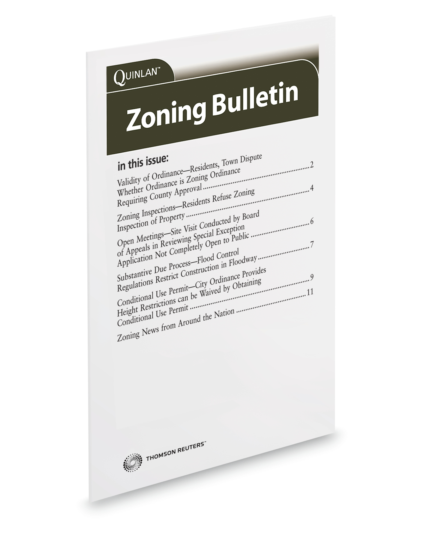 Cover of QUINLAN ZONING BULLETIN SUB