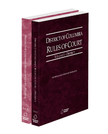 District of Columbia Court Rules District and Federal V.I-II, 2026 ed.