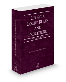 Georgia Court Rules State V.I, 2026 ed.