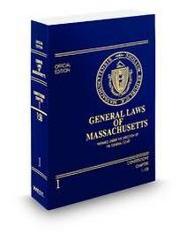 General Laws of Massachusetts Unannotated Official