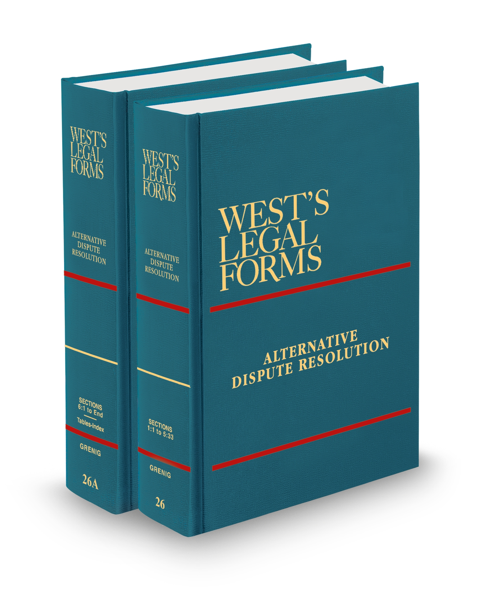 Cover of West's Legal Forms V.26 and V.26A Alternative Dispute Resolutions, 2025-2026 ed.