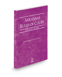 Arkansas Court Rules Federal V.II, 2026 ed.