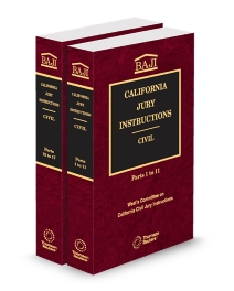 California Jury Instructions Civil BAJI, 2026 ed.