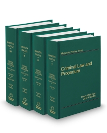 Minnesota Practice V.7-9 Criminal Law and Procedure, 2025-2026 ed.
