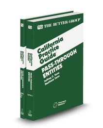 Pass-Through Entities, 2025 Edition (The Rutter Group California Practice Guide)