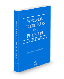 Wisconsin Court Rules Local V.III, 2026 ed.