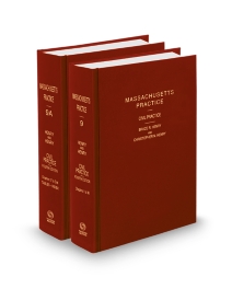 Massachusetts Practice V.9-9A Civil Practice, 2025 ed.