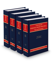 Colorado Practice V.7-8A Personal Injury Practice Forms, 2025-2026 ed.