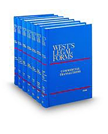 West's Legal Forms V.12-15 Commercial Transactions-Sale of Goods, 2025-2026 ed.