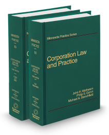 Minnesota Practice V.18-19 Corporation Law and Practice, 2025-2026 ed.
