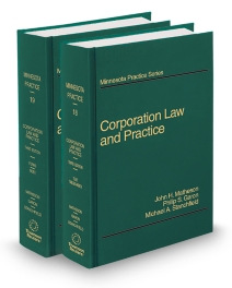 Minnesota Practice V.18-19 Corporation Law and Practice, 2025-2026 ed.