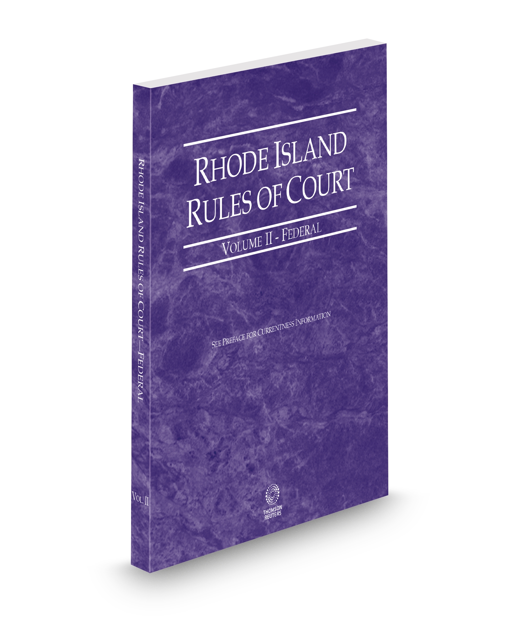 Cover of RI COURT RULES FEDERAL V.II FULL SET