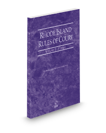 Rhode Island Court Rules Federal V.II, 2025 ed.