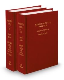 Massachusetts Practice V.33-34 Landlord and Tenant Law, 2025 ed.