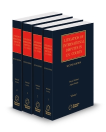 Litigation of International Disputes In United States Courts, 2026 ed.