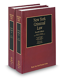 New York Practice V.6 and 6A Criminal Law, 2025-2026 ed.