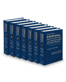 California Criminal Forms and Instruction, 2025-2026 ed.