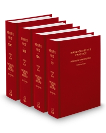 Massachusetts Practice V.10-10C Procedural Forms Annotated, 2025-2026 ed.