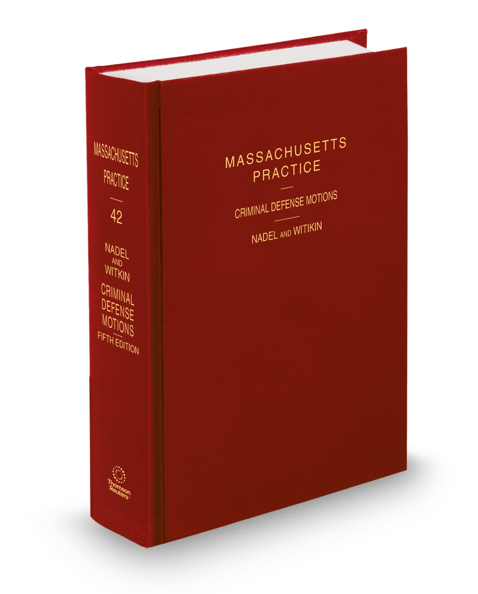 Cover of Massachusetts Practice V.42 Criminal Defense Motions, 2025 ed.