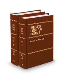 West's Federal Forms V.1B To V.1C Court of Appeals, 2026 ed.