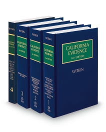 Witkin California Evidence, 2025 ed.