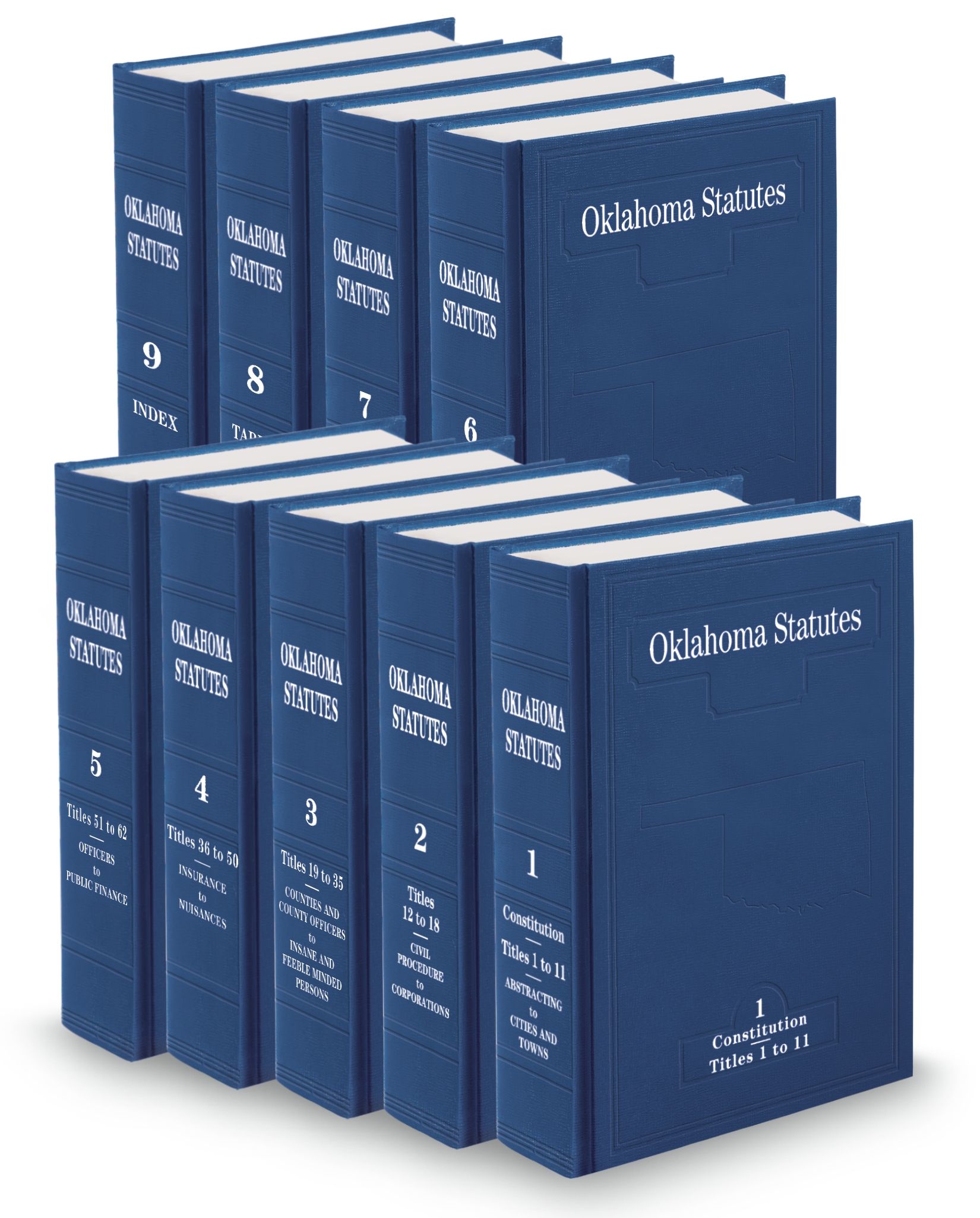 Cover of WEST OKLAHOMA STATUTES 2021 EDITION FULL SET