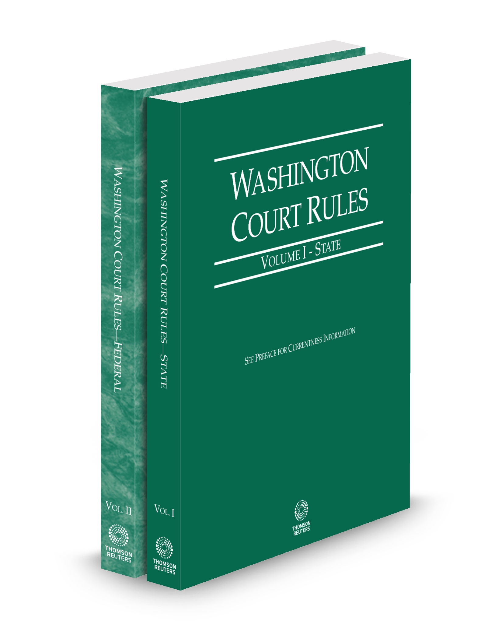 Cover of WA COURT RULES STATE AND FEDERAL V.I-II FULL SET
