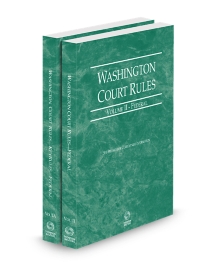 Washington Court Rules Federal and Federal KeyRules V.II-IIa
