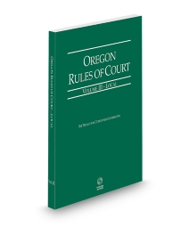 Oregon Court Rules Local V.III, 2026 ed.