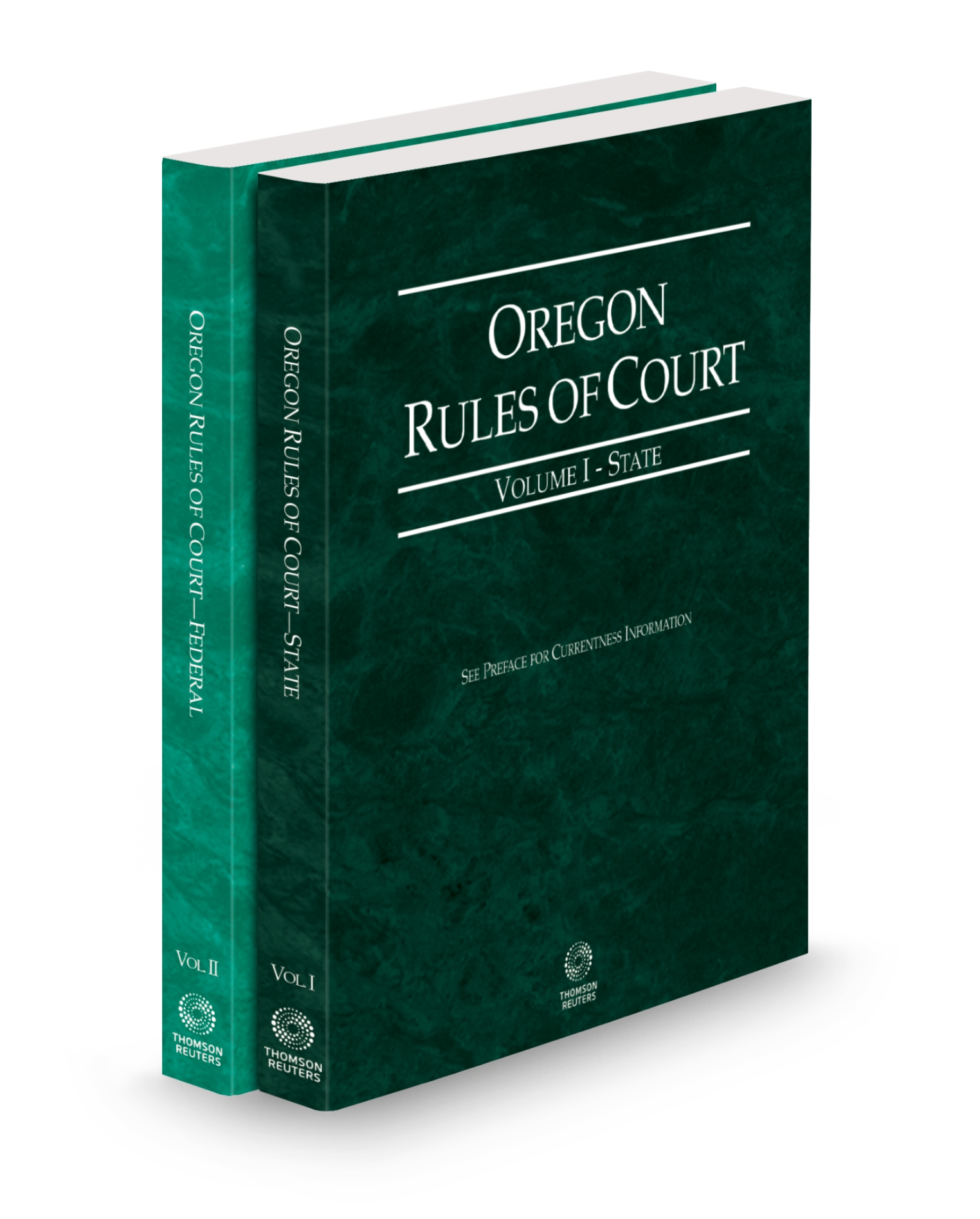 Cover of OR RULES OF COURT-STATE AND FEDERAL V.I-II FULL SET