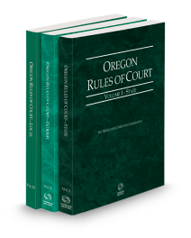 Oregon Court Rules State, Federal and Local V.I-III, 2026 ed.