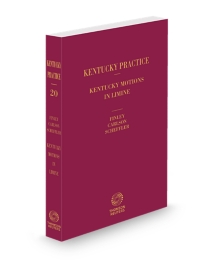 Kentucky Practice V.20 Motions In Limine, 2025-2026 ed.