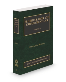 Florida Practice V.25 Labor, 2025-2026 ed.