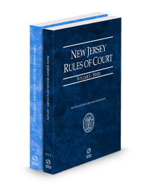 New Jersey Court Rules State and Federal V.I and II, 2026 ed.