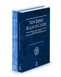 New Jersey Court Rules State and Federal V.I and II, 2026 ed.