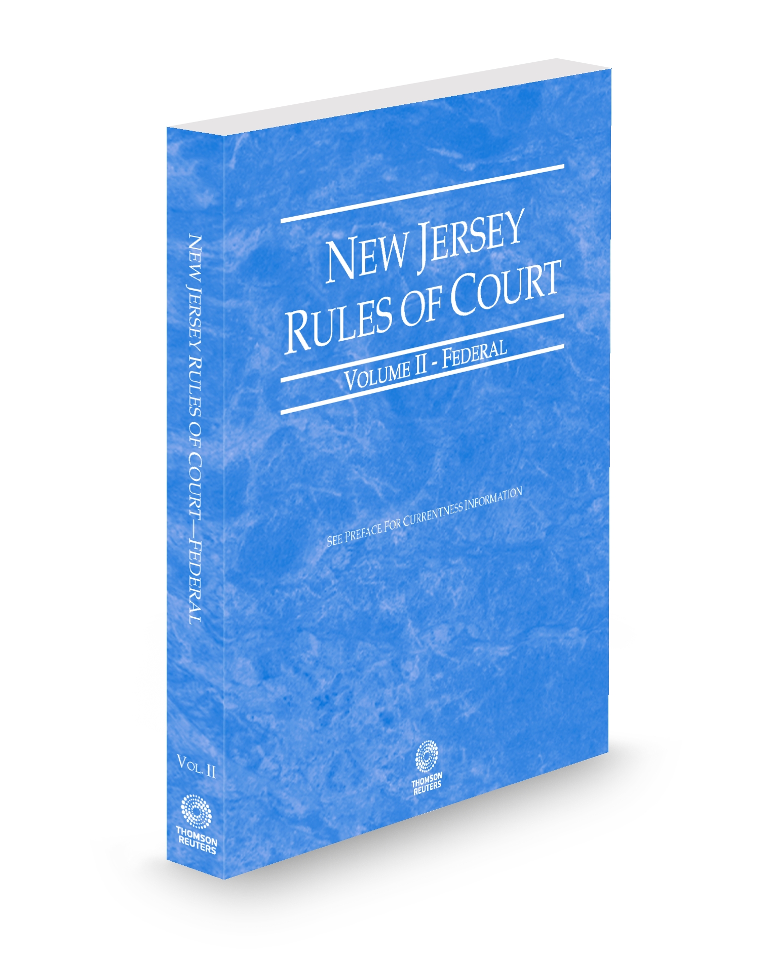 Cover of NJ COURT RULES FEDERAL V.II FULL SET