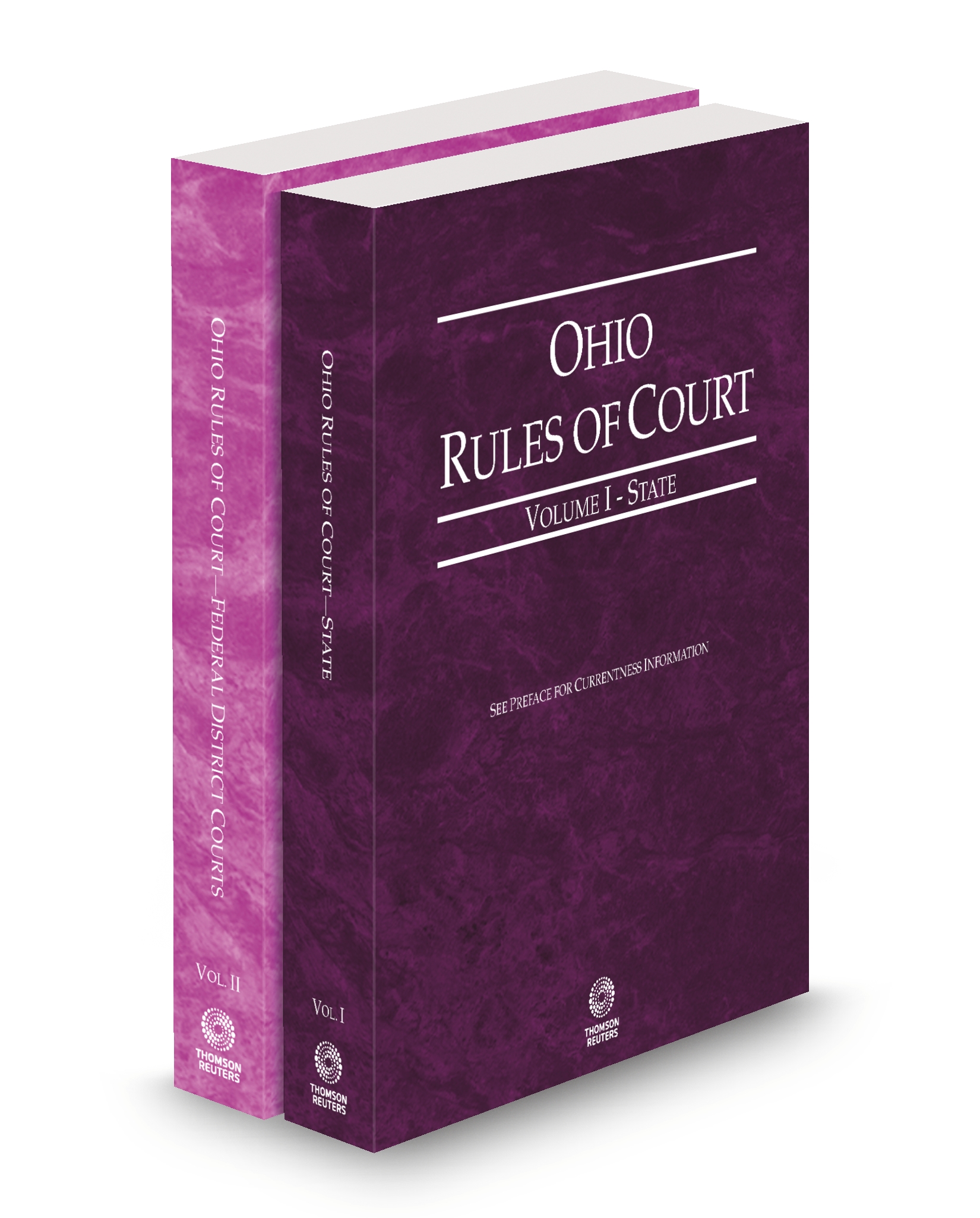 Cover of OH COURT RULES STATE AND FEDERAL DISTRICT V.I AND II FULL SET