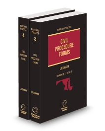 Maryland Practice V.3-4 Civil Procedure Forms, 2025-2026 ed.