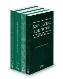 North Carolina Court Rules State, Federal, Local and Local Key V.I and II and III To IIIa