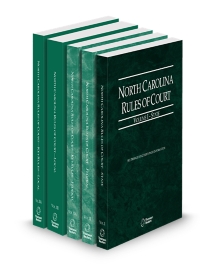 North Carolina Court Rules State, Federal, Federal KeyRules, Local and Local V.I-IIIa