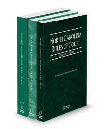 North Carolina Court Rules State, Federal and Local V.I, II, and III, 2026 ed.