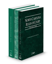 North Carolina Court Rules State, Federal and Local V.I, II, and III, 2026 ed.