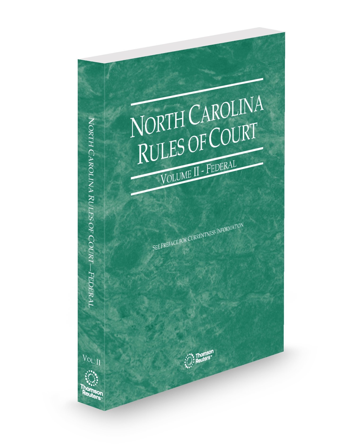 Cover of NC COURT RULES FEDERAL V.II FULL SET
