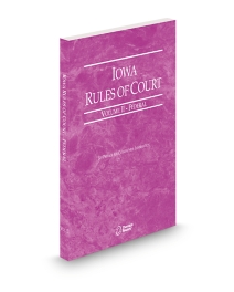 Iowa Court Rules Federal VII, 2026 ed.