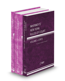 Mckinney's New York Rules of Court State, Federal District, Federal Bankruptcy V.I To V.IIa, 2026 ed.