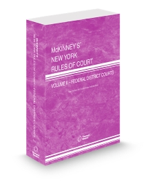 New York Court Rules Federal District Court V.II, 2026 ed.
