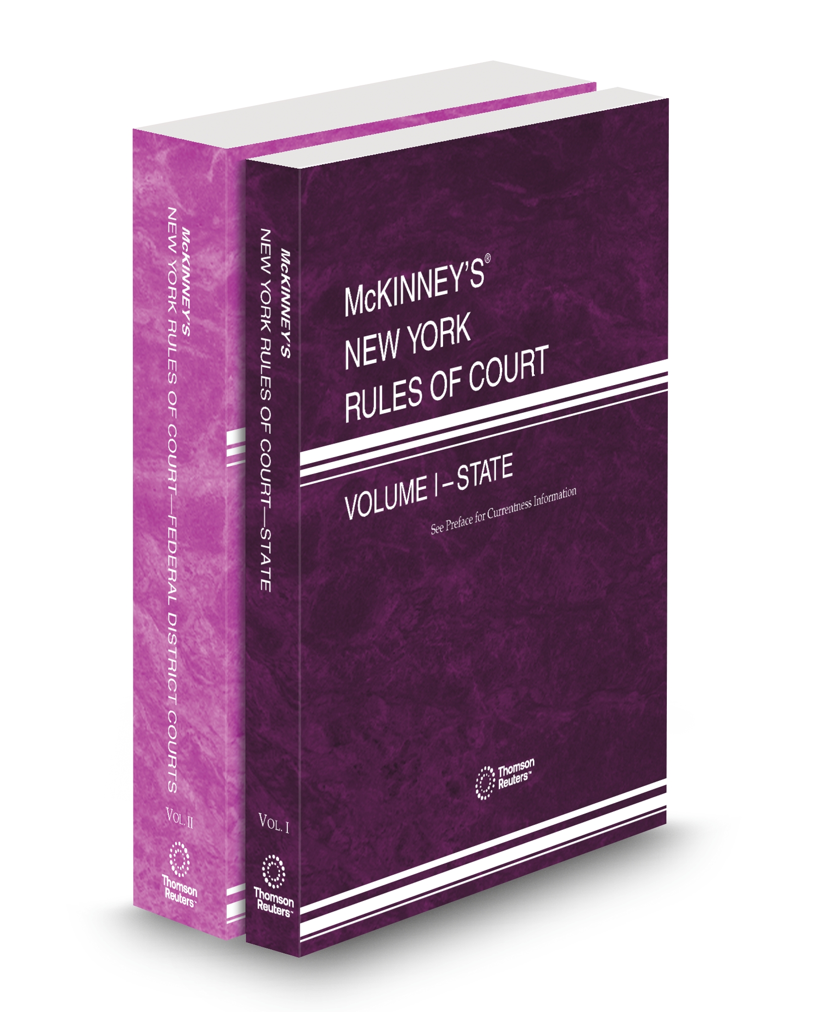 Cover of MCKINNEY'S NY RULES OF CT STATE, FEDERAL V.I AND V.II FULL SET